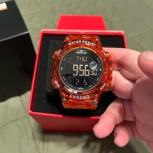 Invicta Vibrant Orange Chrono Smartwatch